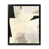 Shop Layered Abstract Art Print-Abstract, Dan Hobday, Neutrals, Portrait, Rectangle, View All, Yellow-framed painted poster wall decor artwork