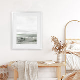 Shop Light Dawn 1 Art Print-Abstract, Dan Hobday, Green, Portrait, Rectangle, View All, White-framed painted poster wall decor artwork