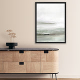 Shop Light Dawn 2 Canvas Art Print-Abstract, Dan Hobday, Green, Portrait, Rectangle, View All, White-framed wall decor artwork