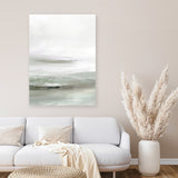 Shop Light Dawn 2 Canvas Art Print-Abstract, Dan Hobday, Green, Portrait, Rectangle, View All, White-framed wall decor artwork