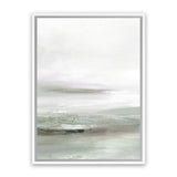 Shop Light Dawn 2 Canvas Art Print-Abstract, Dan Hobday, Green, Portrait, Rectangle, View All, White-framed wall decor artwork