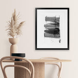 Shop Loud Art Print-Abstract, Black, Dan Hobday, Portrait, Rectangle, View All, White-framed painted poster wall decor artwork