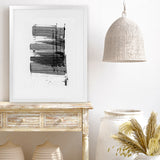 Shop Loud Art Print-Abstract, Black, Dan Hobday, Portrait, Rectangle, View All, White-framed painted poster wall decor artwork