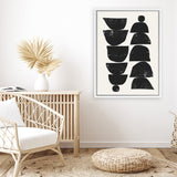 Shop Minimal Plant Canvas Art Print-Abstract, Black, Dan Hobday, Portrait, Rectangle, View All-framed wall decor artwork