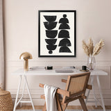 Shop Minimal Plant Art Print-Abstract, Black, Dan Hobday, Portrait, Rectangle, View All-framed painted poster wall decor artwork