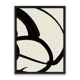 Shop Mono Brush 1 Canvas Art Print-Abstract, Black, Dan Hobday, Neutrals, Portrait, Rectangle, View All-framed wall decor artwork