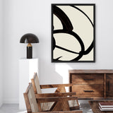 Shop Mono Brush 1 Canvas Art Print-Abstract, Black, Dan Hobday, Neutrals, Portrait, Rectangle, View All-framed wall decor artwork