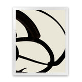 Shop Mono Brush 1 Art Print-Abstract, Black, Dan Hobday, Neutrals, Portrait, Rectangle, View All-framed painted poster wall decor artwork