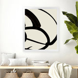 Shop Mono Brush 1 Art Print-Abstract, Black, Dan Hobday, Neutrals, Portrait, Rectangle, View All-framed painted poster wall decor artwork