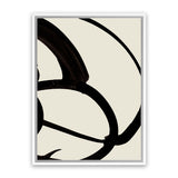 Shop Mono Brush 1 Canvas Art Print-Abstract, Black, Dan Hobday, Neutrals, Portrait, Rectangle, View All-framed wall decor artwork