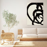 Shop Mono Brush 2 Canvas Art Print-Abstract, Black, Dan Hobday, Neutrals, Portrait, Rectangle, View All-framed wall decor artwork