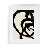 Shop Mono Brush 2 Art Print-Abstract, Black, Dan Hobday, Neutrals, Portrait, Rectangle, View All-framed painted poster wall decor artwork