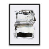 Shop Neutral Tones Canvas Art Print-Abstract, Black, Dan Hobday, Portrait, Rectangle, View All, White-framed wall decor artwork