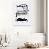 Shop Neutral Tones Canvas Art Print-Abstract, Black, Dan Hobday, Portrait, Rectangle, View All, White-framed wall decor artwork