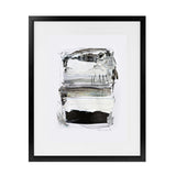 Shop Neutral Tones Art Print-Abstract, Black, Dan Hobday, Portrait, Rectangle, View All, White-framed painted poster wall decor artwork