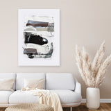 Shop Neutral Tones 2 Canvas Art Print-Abstract, Black, Dan Hobday, Portrait, Rectangle, View All, White-framed wall decor artwork