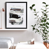 Shop Neutral Tones 2 Art Print-Abstract, Black, Dan Hobday, Portrait, Rectangle, View All, White-framed painted poster wall decor artwork