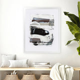 Shop Neutral Tones 2 Art Print-Abstract, Black, Dan Hobday, Portrait, Rectangle, View All, White-framed painted poster wall decor artwork