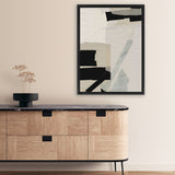 Shop Neutrals Canvas Art Print-Abstract, Black, Dan Hobday, Neutrals, Portrait, Rectangle, View All-framed wall decor artwork