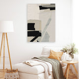 Shop Neutrals Canvas Art Print-Abstract, Black, Dan Hobday, Neutrals, Portrait, Rectangle, View All-framed wall decor artwork