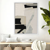 Shop Neutrals Canvas Art Print-Abstract, Black, Dan Hobday, Neutrals, Portrait, Rectangle, View All-framed wall decor artwork