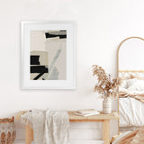 Shop Neutrals Art Print-Abstract, Black, Dan Hobday, Neutrals, Portrait, Rectangle, View All-framed painted poster wall decor artwork
