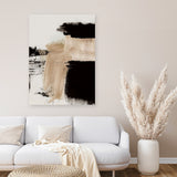 Shop Path Canvas Art Print-Abstract, Black, Brown, Dan Hobday, Portrait, Rectangle, View All-framed wall decor artwork
