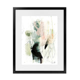 Shop Pianta Art Print-Abstract, Black, Dan Hobday, Green, Portrait, Rectangle, View All, White-framed painted poster wall decor artwork