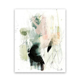 Shop Pianta Art Print-Abstract, Black, Dan Hobday, Green, Portrait, Rectangle, View All, White-framed painted poster wall decor artwork