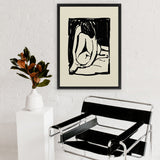 Shop Rest Canvas Art Print-Abstract, Black, Dan Hobday, Neutrals, Portrait, Rectangle, View All-framed wall decor artwork