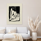Shop Rest Canvas Art Print-Abstract, Black, Dan Hobday, Neutrals, Portrait, Rectangle, View All-framed wall decor artwork
