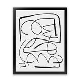 Shop Simple Art Print-Abstract, Black, Dan Hobday, Portrait, Rectangle, View All, White-framed painted poster wall decor artwork