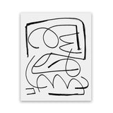 Shop Simple Art Print-Abstract, Black, Dan Hobday, Portrait, Rectangle, View All, White-framed painted poster wall decor artwork