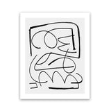 Shop Simple Art Print-Abstract, Black, Dan Hobday, Portrait, Rectangle, View All, White-framed painted poster wall decor artwork