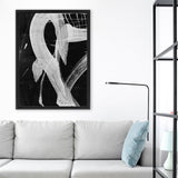 Shop Sinking Canvas Art Print-Abstract, Black, Dan Hobday, Portrait, Rectangle, View All-framed wall decor artwork
