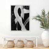 Shop Sinking Canvas Art Print-Abstract, Black, Dan Hobday, Portrait, Rectangle, View All-framed wall decor artwork