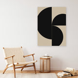 Shop Someone Canvas Art Print-Abstract, Black, Brown, Dan Hobday, Portrait, Rectangle, View All-framed wall decor artwork