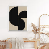 Shop Someone Canvas Art Print-Abstract, Black, Brown, Dan Hobday, Portrait, Rectangle, View All-framed wall decor artwork