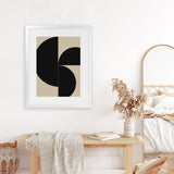 Shop Someone Art Print-Abstract, Black, Brown, Dan Hobday, Portrait, Rectangle, View All-framed painted poster wall decor artwork