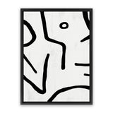 Shop Stark Canvas Art Print-Abstract, Black, Dan Hobday, Portrait, Rectangle, View All, White-framed wall decor artwork