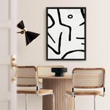 Shop Stark Canvas Art Print-Abstract, Black, Dan Hobday, Portrait, Rectangle, View All, White-framed wall decor artwork