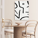 Shop Stark Canvas Art Print-Abstract, Black, Dan Hobday, Portrait, Rectangle, View All, White-framed wall decor artwork