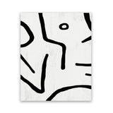 Shop Stark Art Print-Abstract, Black, Dan Hobday, Portrait, Rectangle, View All, White-framed painted poster wall decor artwork
