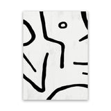 Shop Stark Canvas Art Print-Abstract, Black, Dan Hobday, Portrait, Rectangle, View All, White-framed wall decor artwork