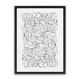 Shop Statement Canvas Art Print-Abstract, Black, Dan Hobday, Portrait, Rectangle, View All, White-framed wall decor artwork