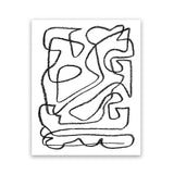 Shop Story Art Print-Abstract, Black, Dan Hobday, Portrait, Rectangle, View All, White-framed painted poster wall decor artwork