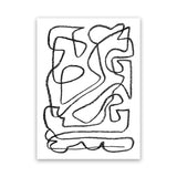 Shop Story Canvas Art Print-Abstract, Black, Dan Hobday, Portrait, Rectangle, View All, White-framed wall decor artwork