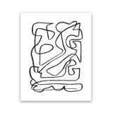 Shop Story Art Print-Abstract, Black, Dan Hobday, Portrait, Rectangle, View All, White-framed painted poster wall decor artwork