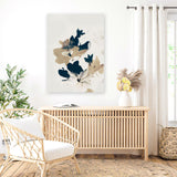 Shop Summer View 1 Canvas Art Print-Abstract, Blue, Brown, Dan Hobday, Portrait, Rectangle, View All-framed wall decor artwork