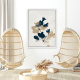 Shop Summer View 1 Canvas Art Print-Abstract, Blue, Brown, Dan Hobday, Portrait, Rectangle, View All-framed wall decor artwork